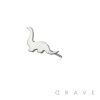 316L SURGICAL STEEL THREADLESS PUSH IN DINOSAUR TOP LABRET